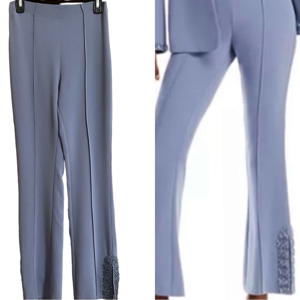 CINQ a’ SEPT Kayden Embellished Size 4 Gray Dress Pant BNWOT